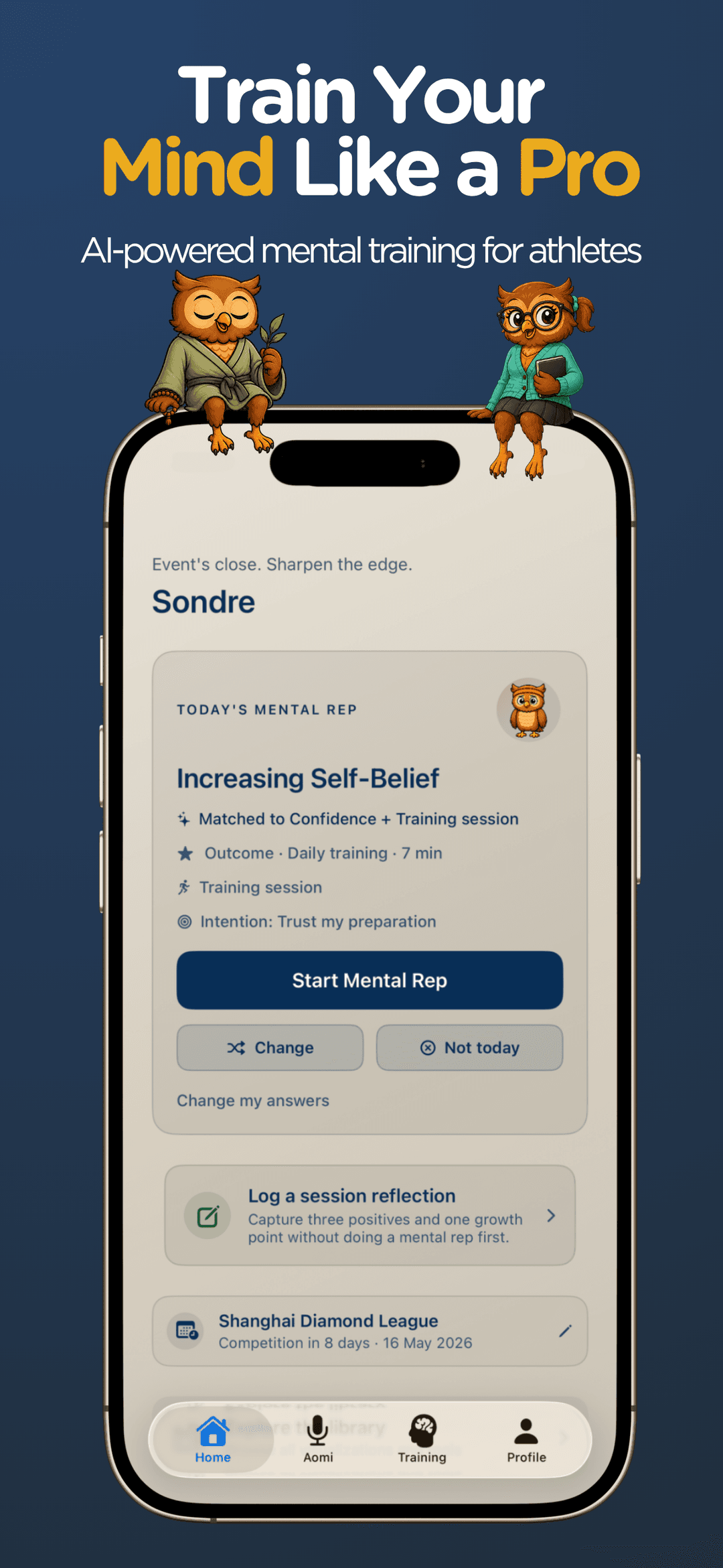 Athlete Mindset app preview